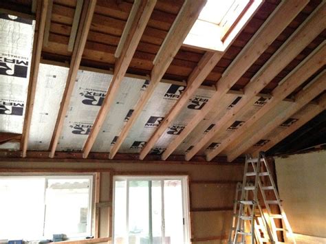 insulate garage ceiling with foam board